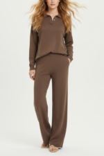 Women's Two Piece Knit Set - 图片 3