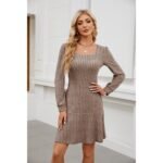 Women's  Long Sleeve Dress - 图片 3